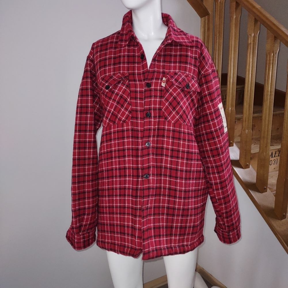 Rossignol red flannel jacket